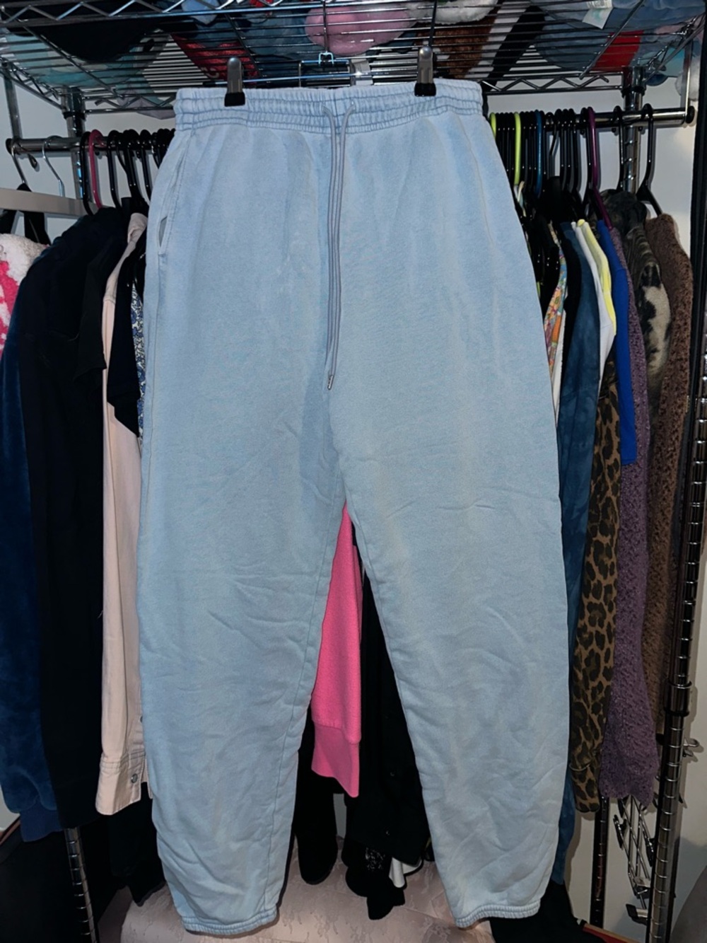 Uniqlo Light Blue Kids Fleece Joggers